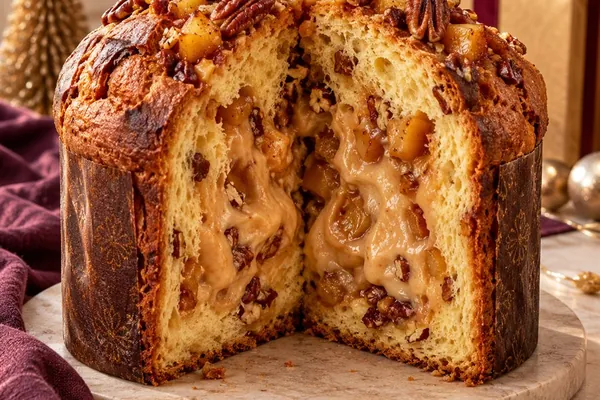 Relleno de manzana caramelizada y nuez pecana